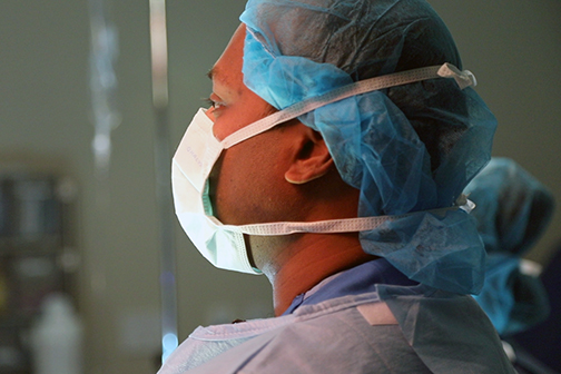 Dr. Vinod Dasa in the OR